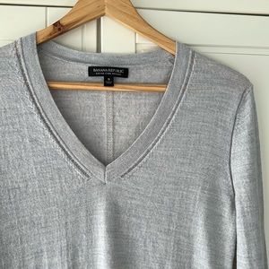 Banana Republic Grey Sweater (Extra Fine MERINO)